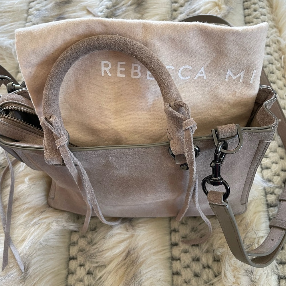 Rebecca Minkoff Taupe Leather Women's Bag micro Regan